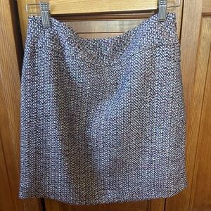 Ann Taylor Loft tweed mini pencil skirt
